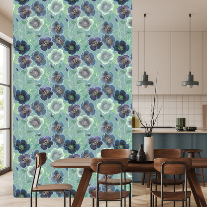 Wallpaper Beautiful Flowers In Vintage Style
