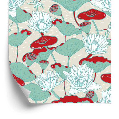 Wallpaper Water Lilies And Lotuses