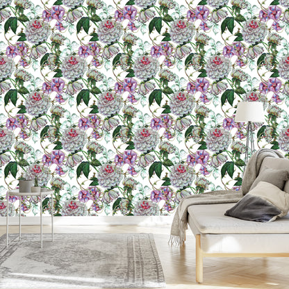 Wallpaper Beautiful Peonies