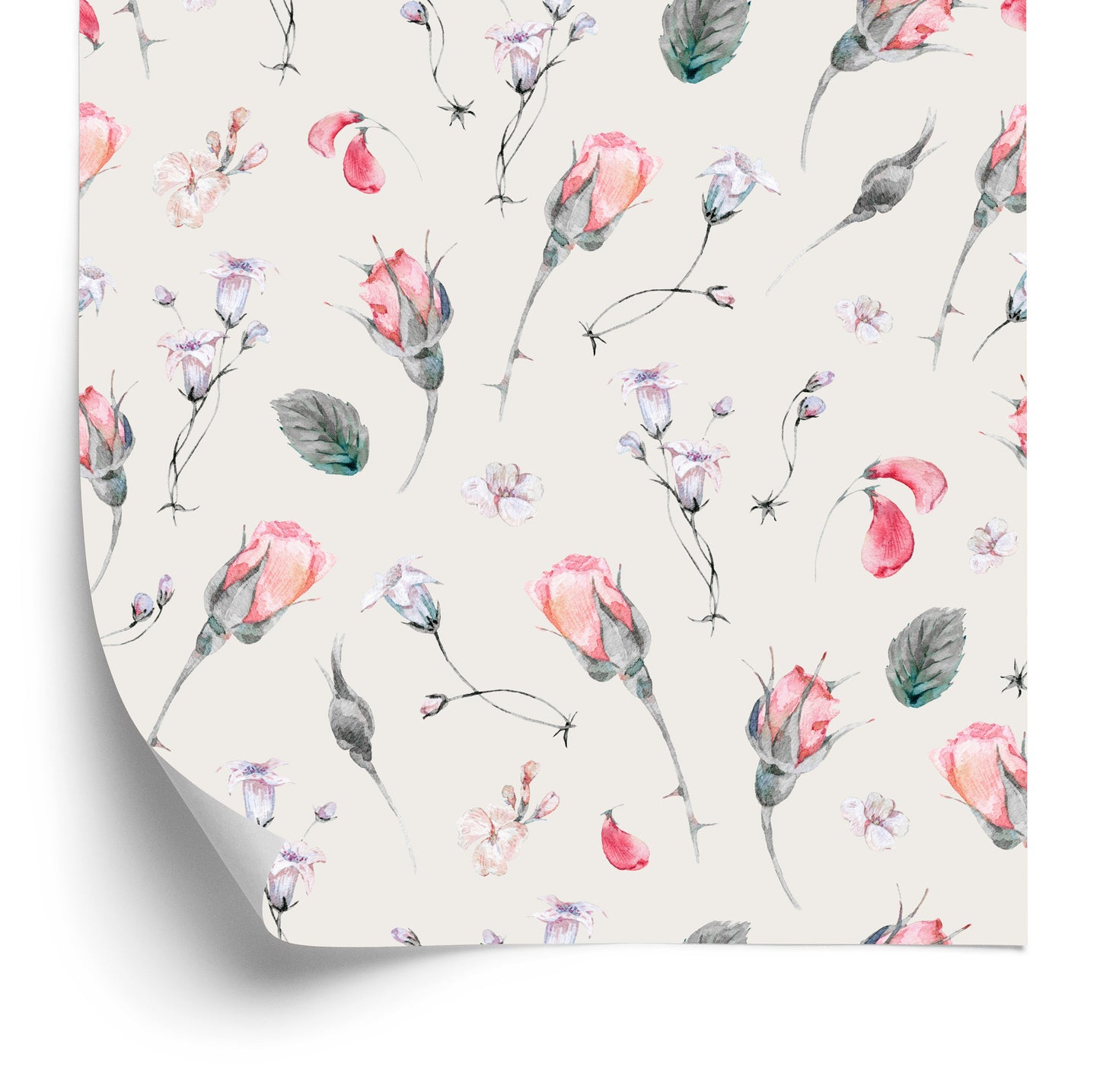 Wallpaper Vintage Roses Flowers