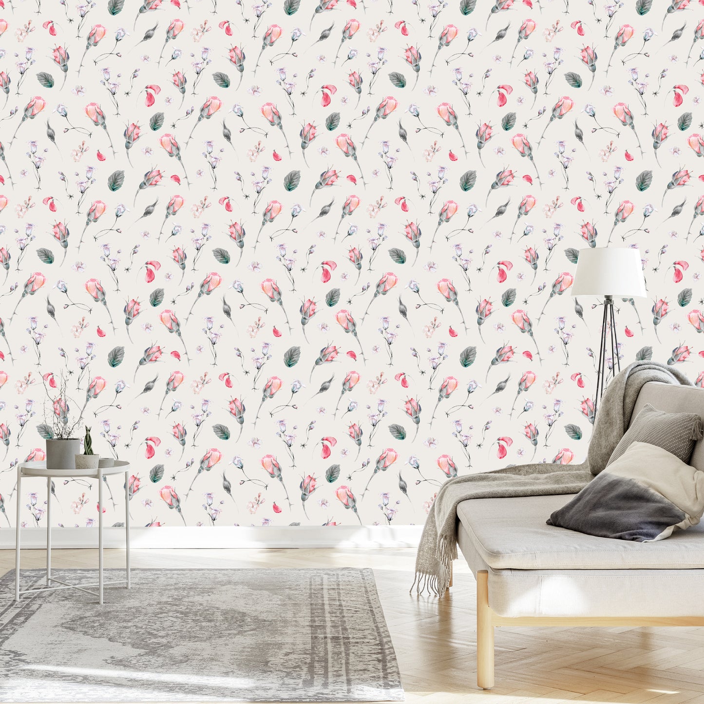 Wallpaper Vintage Roses Flowers