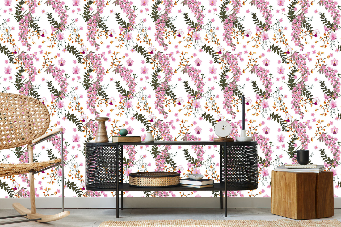 Wallpaper Blooming Wild Flowers
