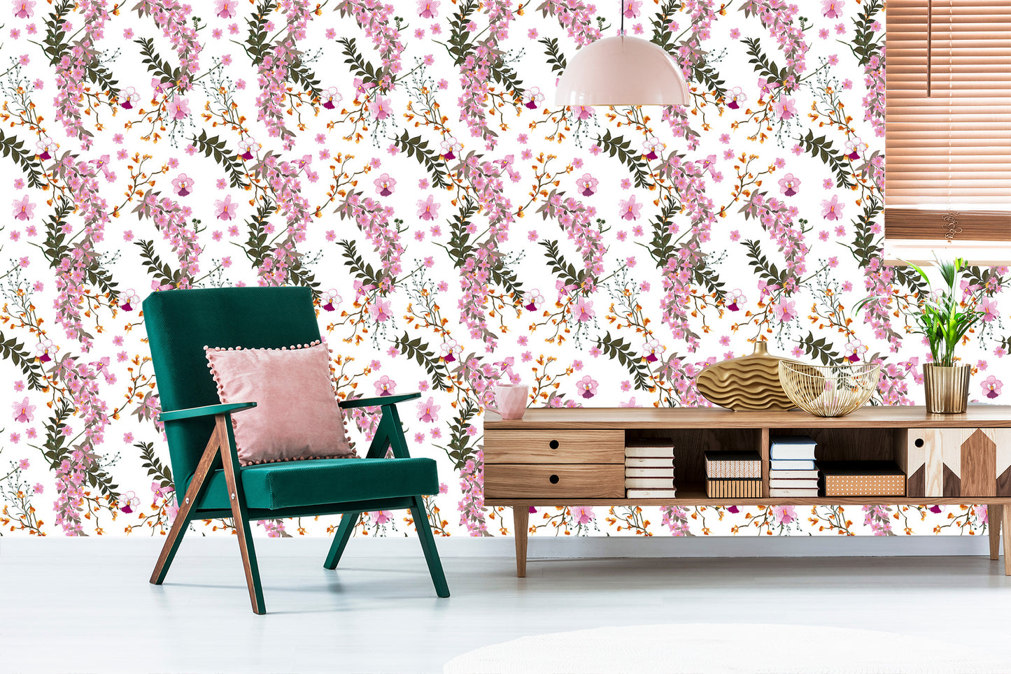 Wallpaper Blooming Wild Flowers