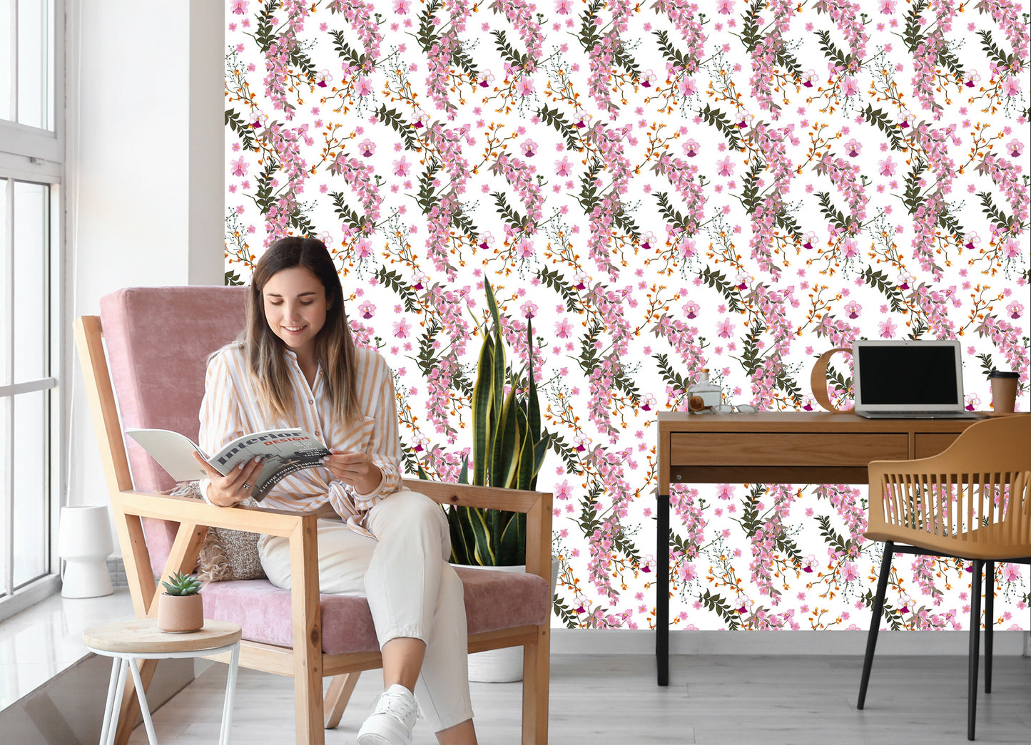 Wallpaper Blooming Wild Flowers