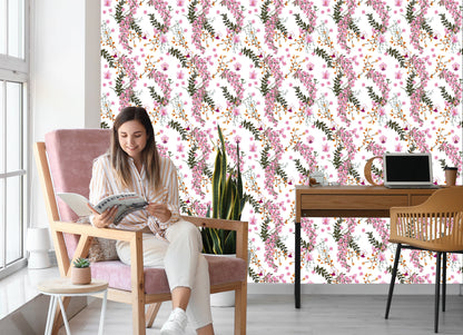 Wallpaper Blooming Wild Flowers