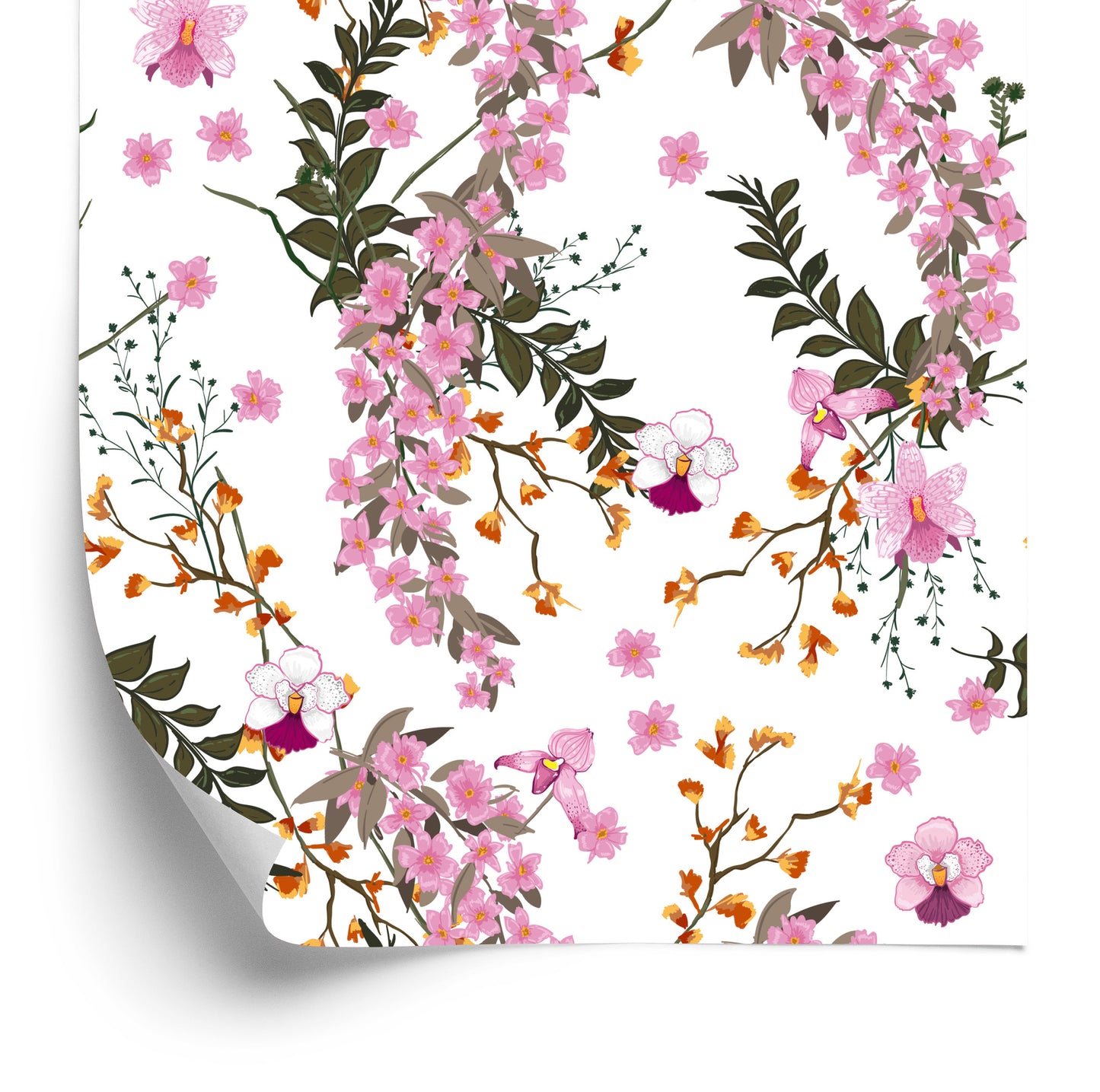 Wallpaper Blooming Wild Flowers