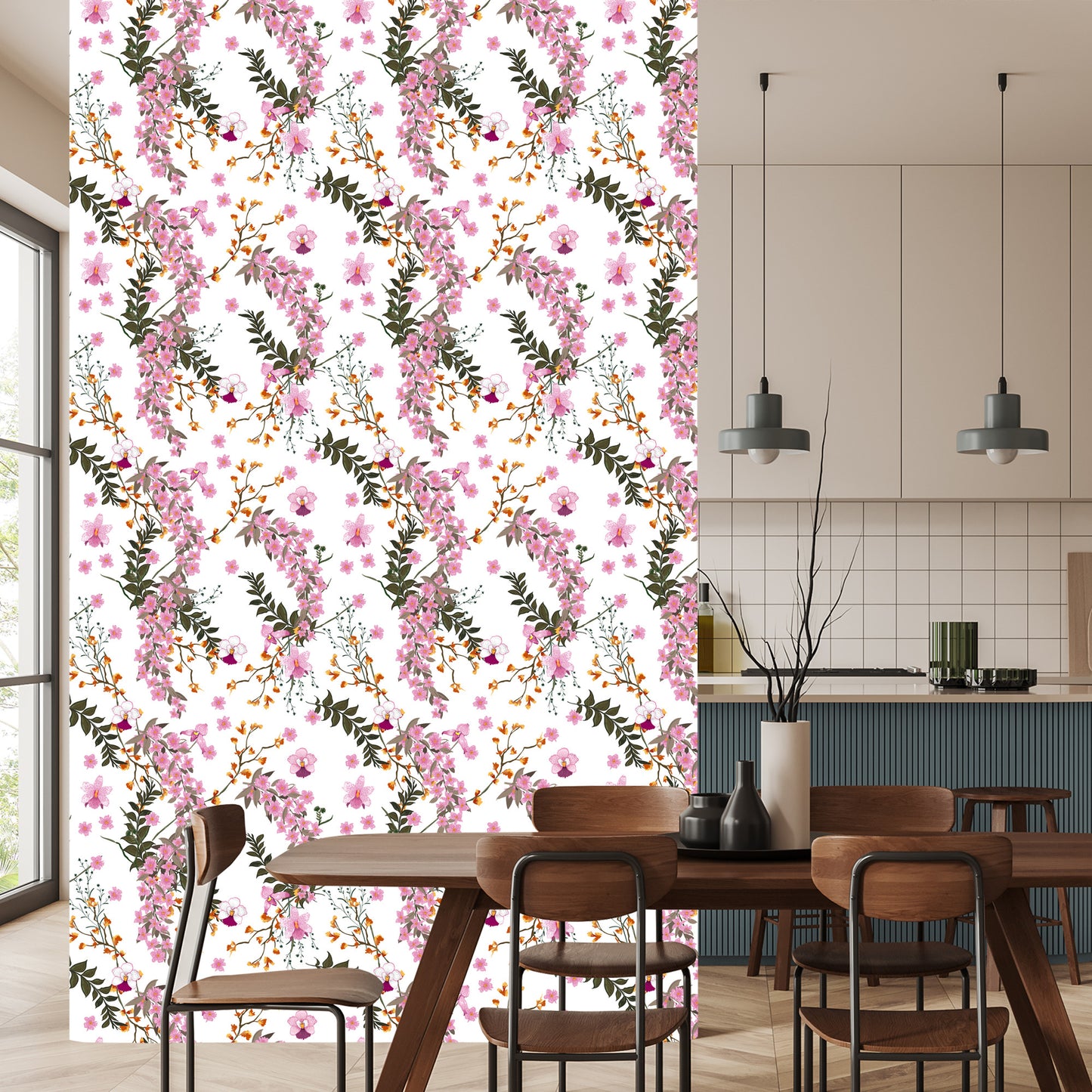 Wallpaper Blooming Wild Flowers