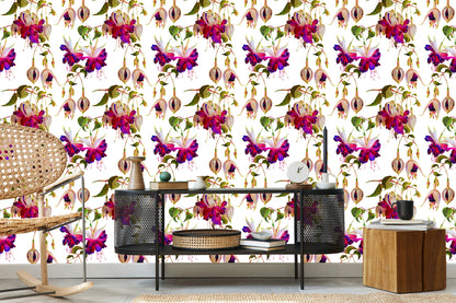 Wallpaper Flowers Fuchsia Nature Nature For Living Room
