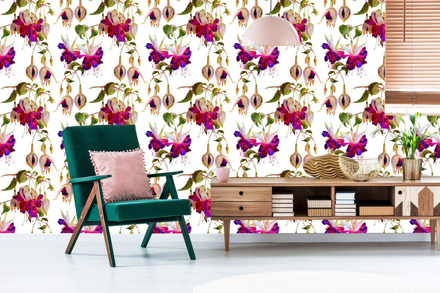 Wallpaper Flowers Fuchsia Nature Nature For Living Room