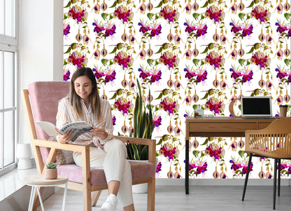 Wallpaper Flowers Fuchsia Nature Nature For Living Room