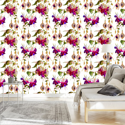 Wallpaper Flowers Fuchsia Nature Nature For Living Room