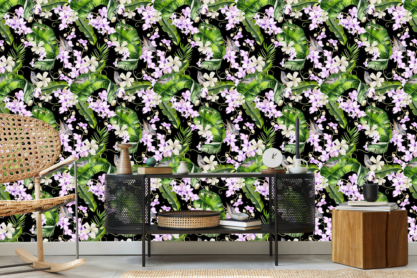 Wallpaper For Living Room Orchids Nature Flowers Plants