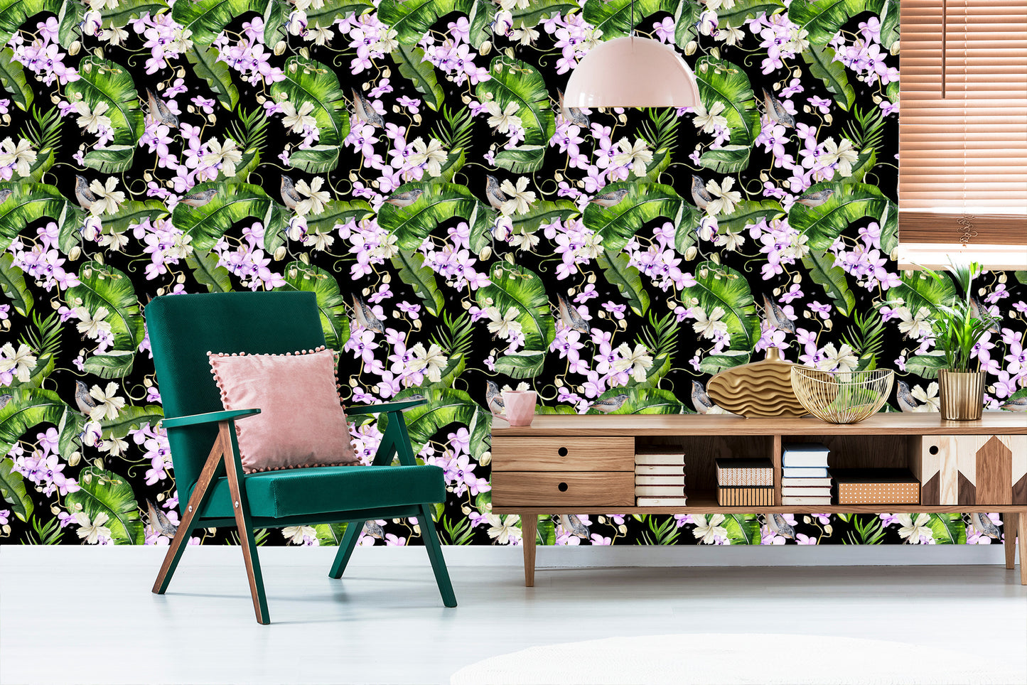Wallpaper For Living Room Orchids Nature Flowers Plants