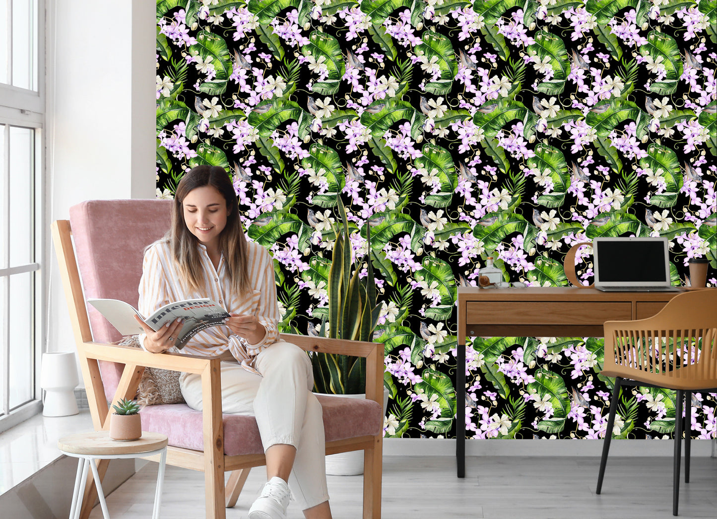 Wallpaper For Living Room Orchids Nature Flowers Plants