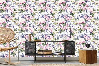 Wallpaper For Living Room Green Flowers Orchids Orchid