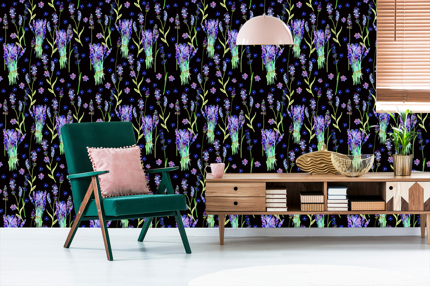 Wallpaper Violet Flowers