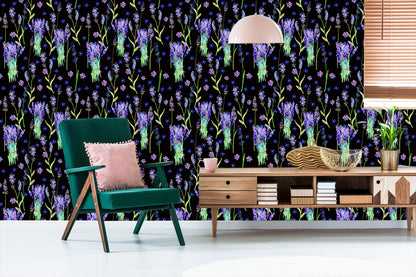 Wallpaper Violet Flowers