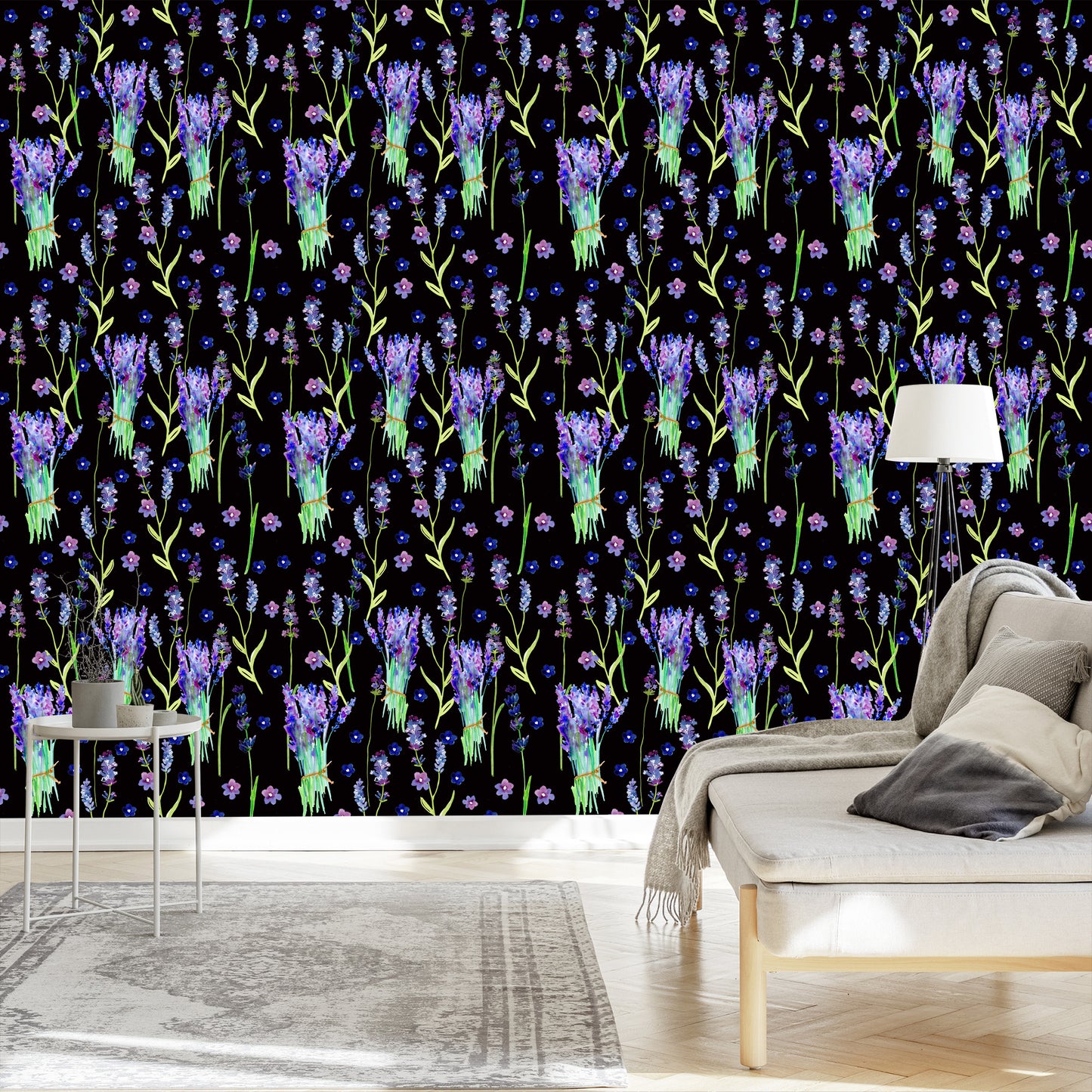 Wallpaper Violet Flowers