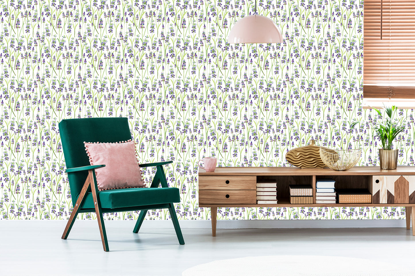 Wallpaper Lavender Green Plants