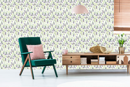 Wallpaper Lavender Green Plants