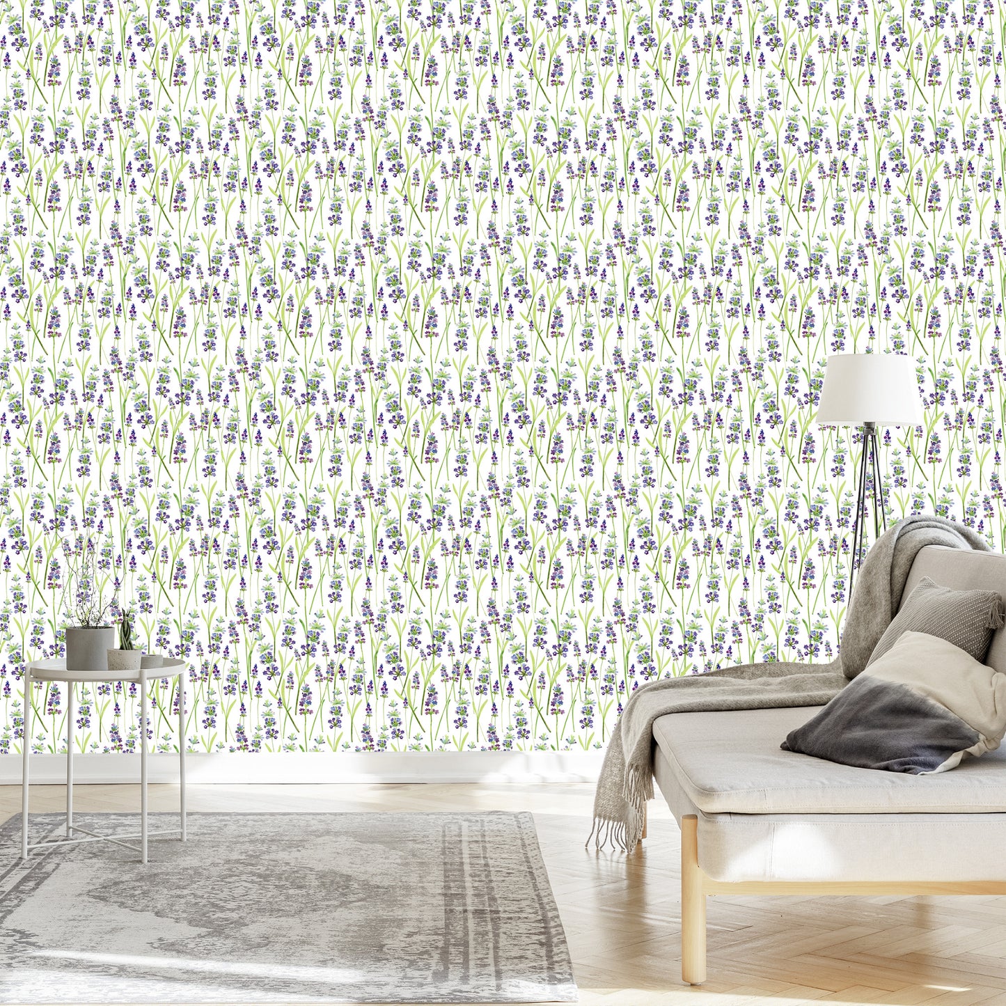 Wallpaper Lavender Green Plants