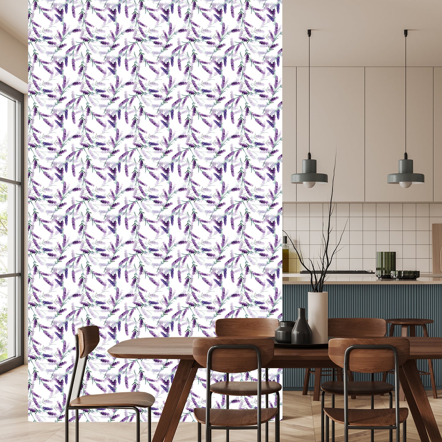Wallpaper Lavender Scattered