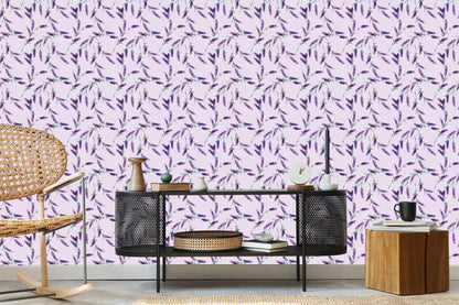 Wallpaper Lavender Leaves