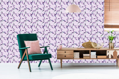 Wallpaper Lavender Leaves