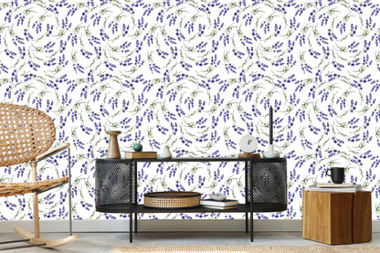 Wallpaper Lavender In A Modern Style