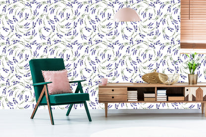 Wallpaper Lavender In A Modern Style
