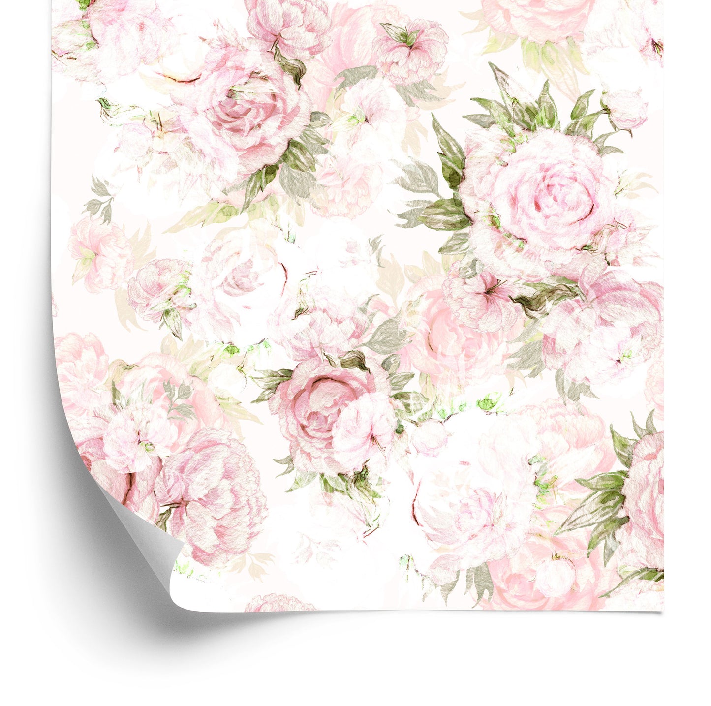 Wallpaper For Bedroom Pastel Peonies Flowers Leaves