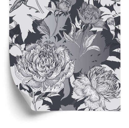Wallpaper Dark Peonies