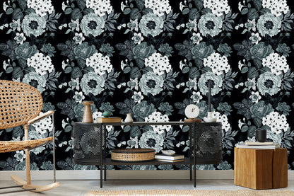 Wallpaper Vintage Peonies