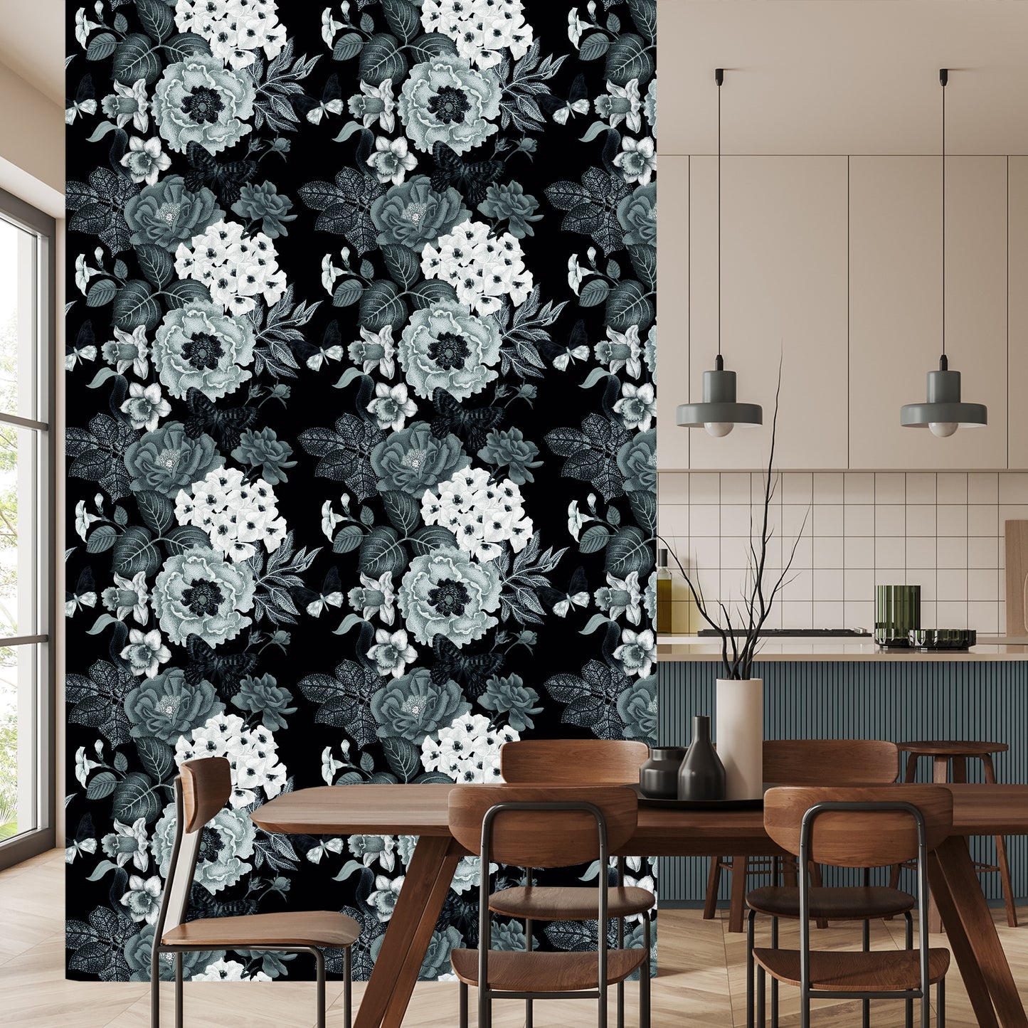 Wallpaper Vintage Peonies