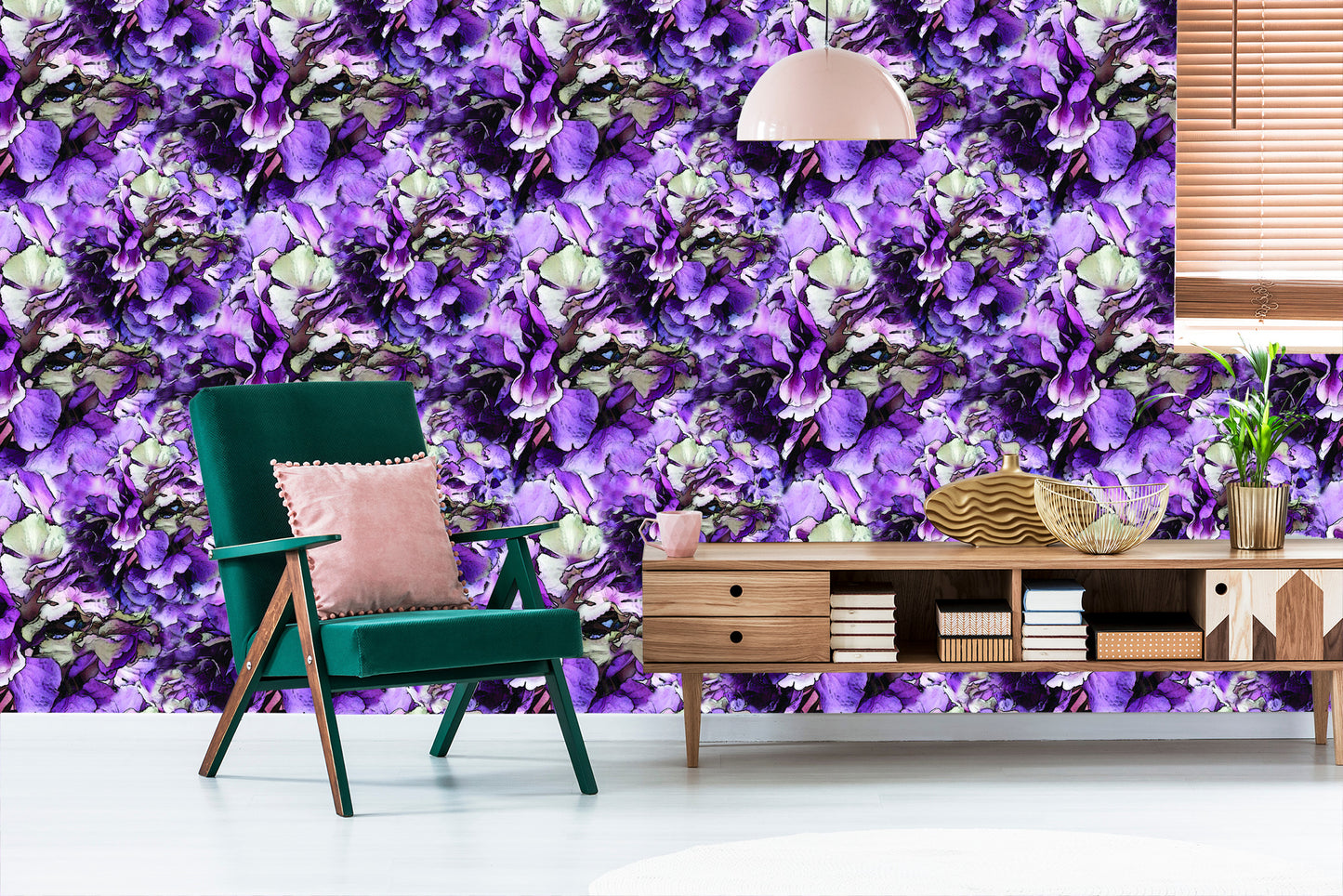 Wallpaper Exotic Peonies