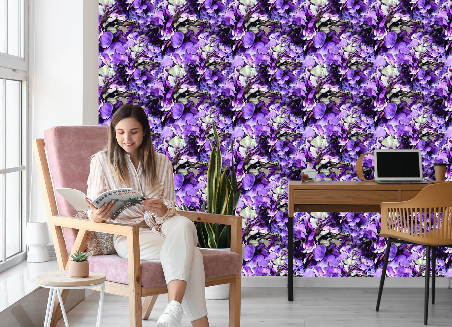 Wallpaper Exotic Peonies