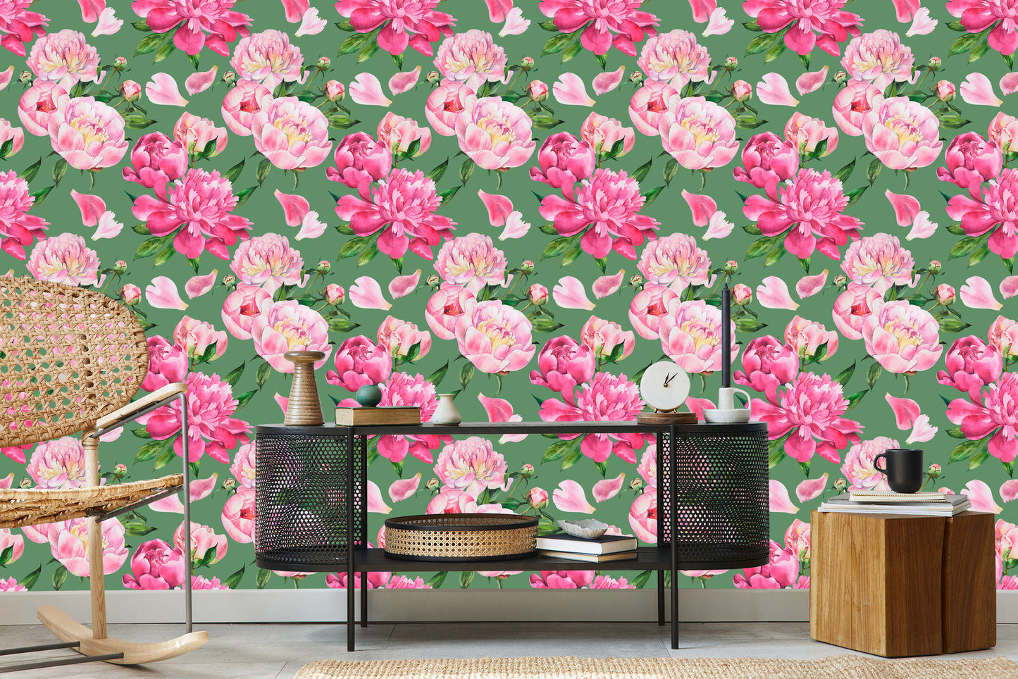 Wallpaper Beautiful Peonies
