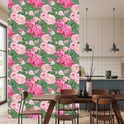 Wallpaper Beautiful Peonies