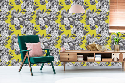 Wallpaper Retro Roses