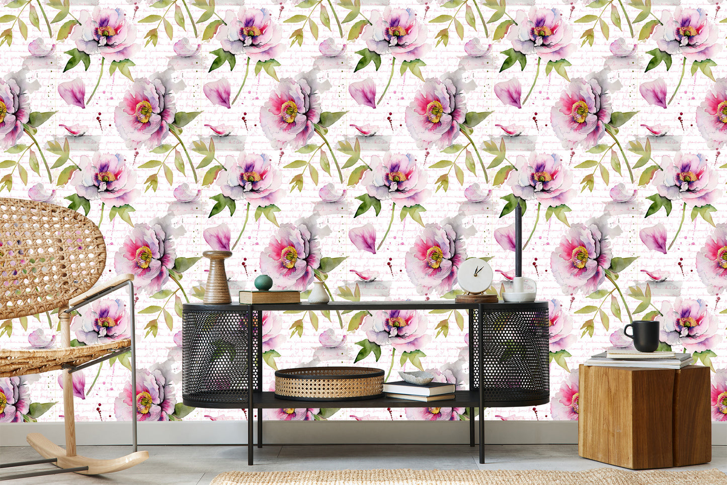 Wallpaper Vintage Peonies