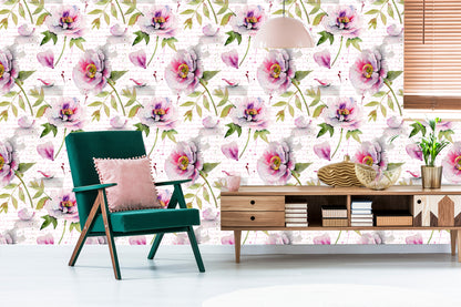 Wallpaper Vintage Peonies
