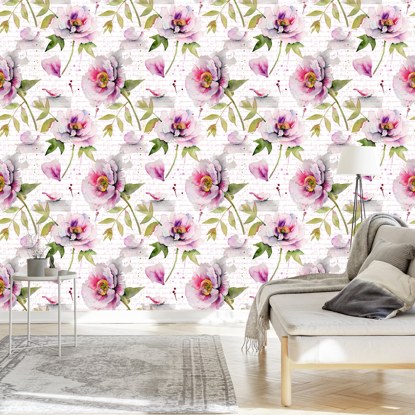 Wallpaper Vintage Peonies