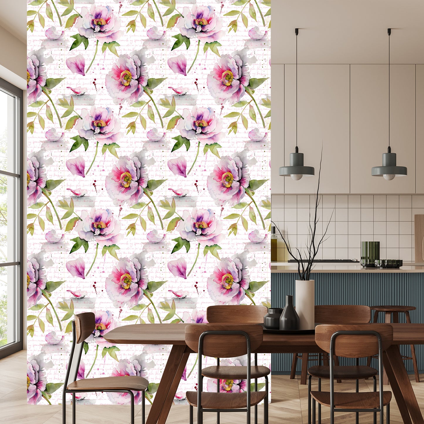 Wallpaper Vintage Peonies