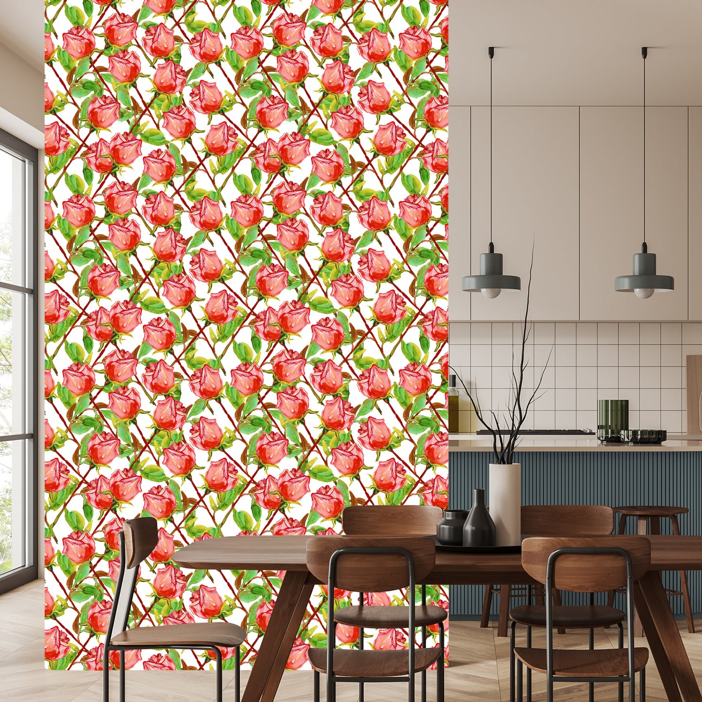 Wallpaper Roses With Stems