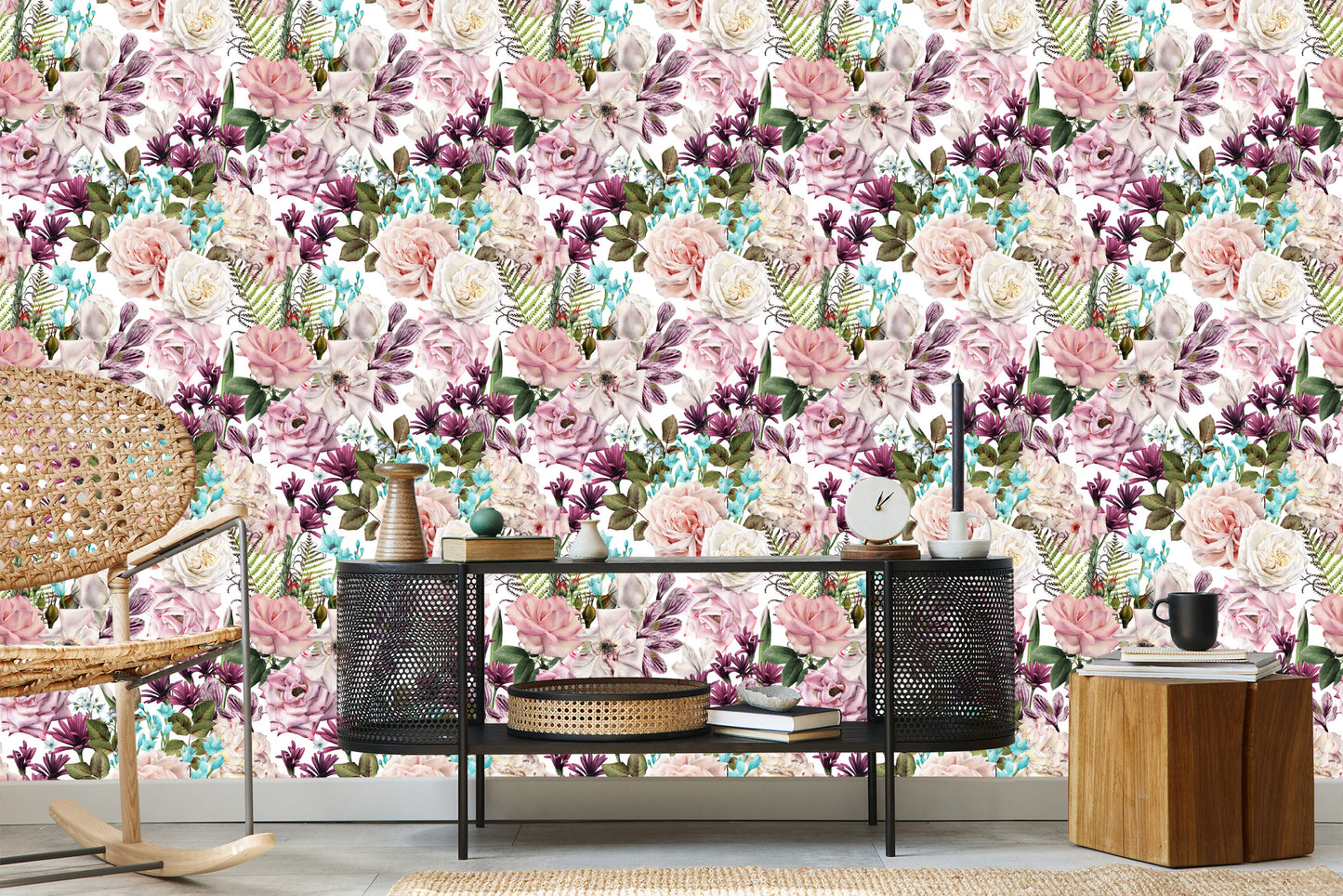 Wallpaper Flowers In Various Colors