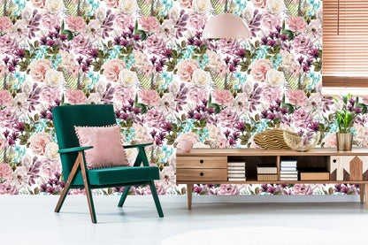 Wallpaper Flowers In Various Colors