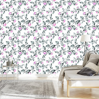 Wallpaper Flowers, Roses, Leaves