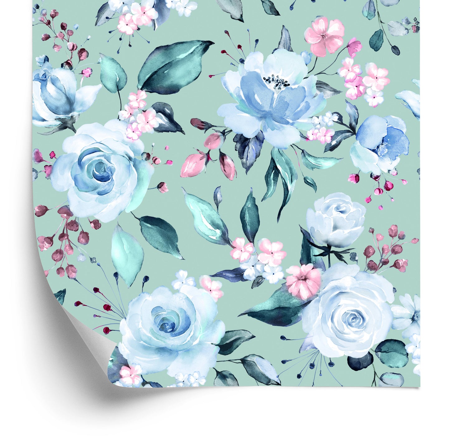 Wallpaper Roses In Fashionable Colors