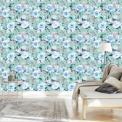 Wallpaper Roses In Fashionable Colors