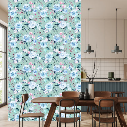Wallpaper Roses In Fashionable Colors